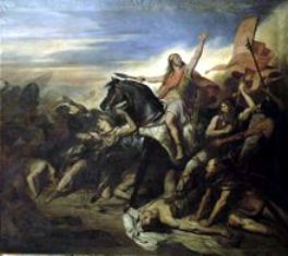 La bataille de Tolbiac - Eugène Delacroix