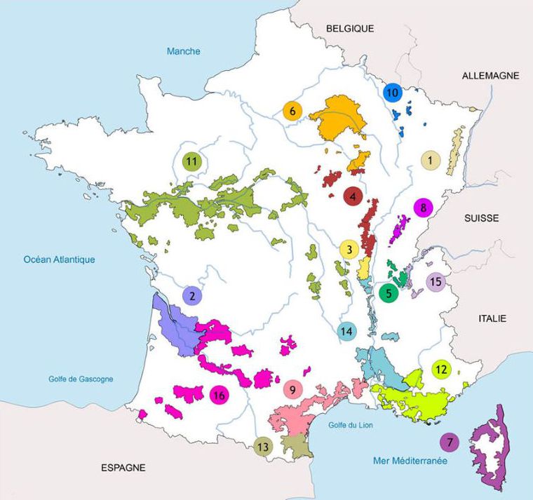 Vignobles français